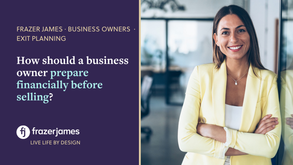 How should a business owner prepare financially before selling